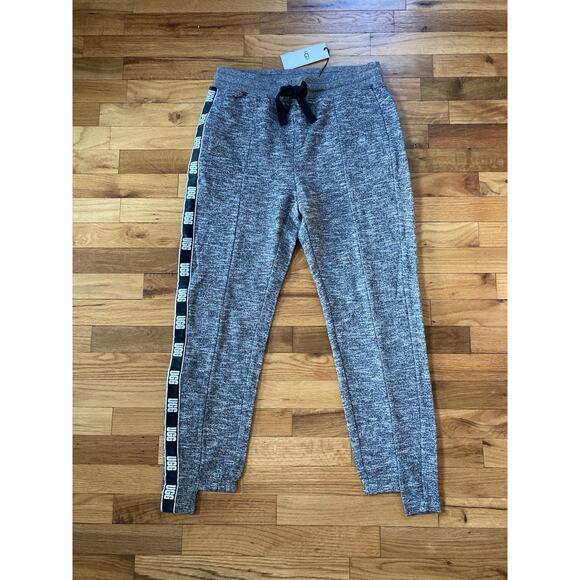 UGG Australia Pants - Ugg Australia Womens Medium Iris Terry Track Pant Gray Stripe Tapered Sweatpants